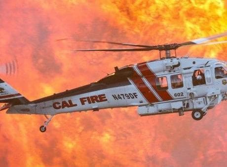 ABD'de orman yangınına müdahale eden helikopter düştü: 2 kişiden haber alınamıyor