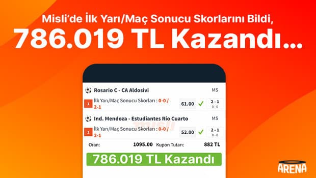 Misli Üyesi Arjantin Ligi'nde İki Karşılaşmanın Skorunu Bilip 786 Bin TL'lik İkramiye Aldı