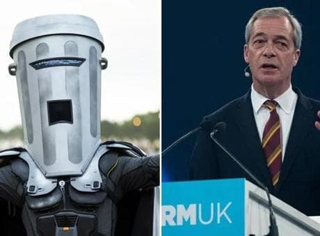 Farage, 'çöp kovalı' komedyene karşı sandıktan zaferle çıktı